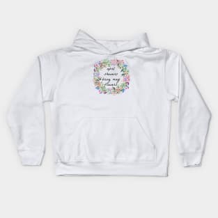 April showers bring may flowers Kids Hoodie